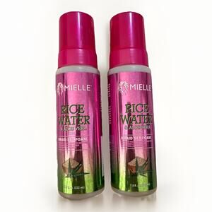 Mielle Rice Water Aloe Vera Braid Set Foam 7.5oz Alcohol Free No Flaking 2 Pack